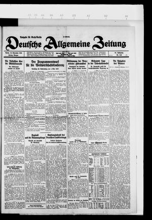 Deutsche allgemeine Zeitung vom 19.11.1926