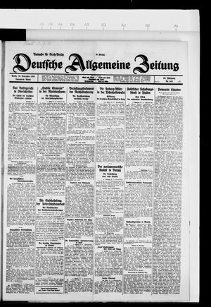 Deutsche allgemeine Zeitung vom 20.11.1926