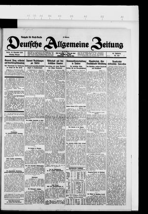Deutsche allgemeine Zeitung vom 23.11.1926