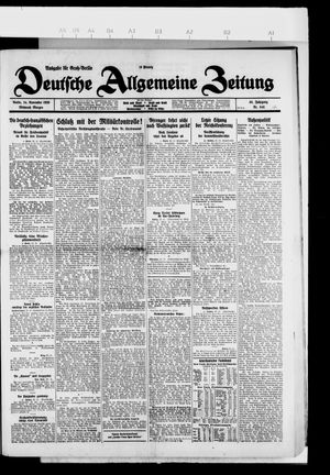 Deutsche allgemeine Zeitung vom 24.11.1926