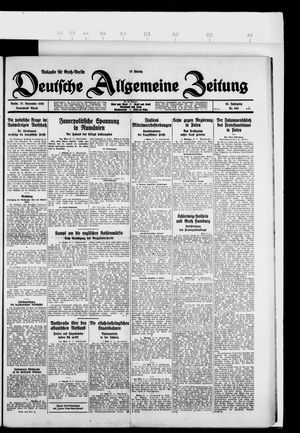Deutsche allgemeine Zeitung vom 27.11.1926