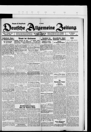 Deutsche allgemeine Zeitung vom 09.12.1926
