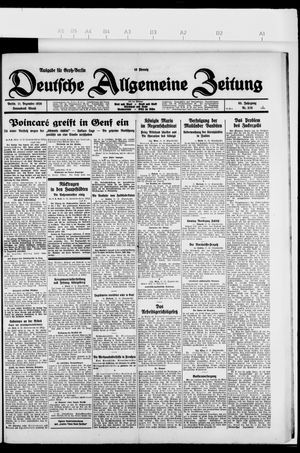 Deutsche allgemeine Zeitung on Dec 11, 1926