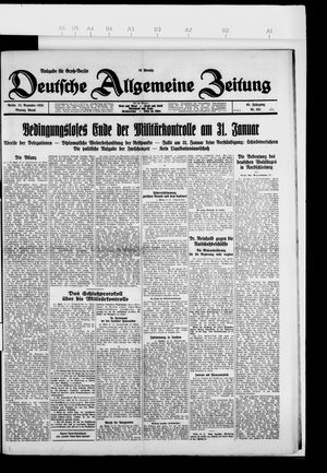 Deutsche allgemeine Zeitung vom 13.12.1926