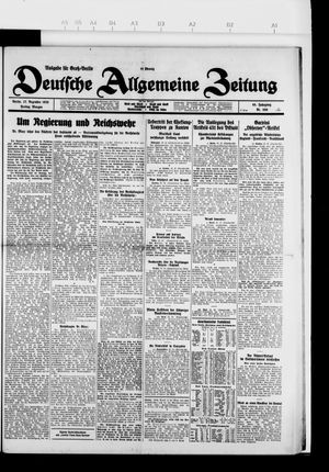 Deutsche allgemeine Zeitung vom 17.12.1926