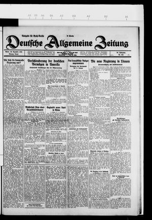 Deutsche allgemeine Zeitung vom 20.12.1926
