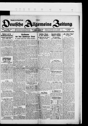 Deutsche allgemeine Zeitung vom 21.12.1926