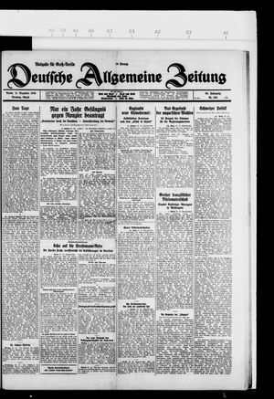 Deutsche allgemeine Zeitung vom 21.12.1926