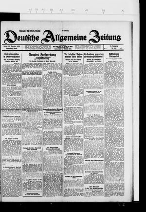 Deutsche allgemeine Zeitung vom 23.12.1926