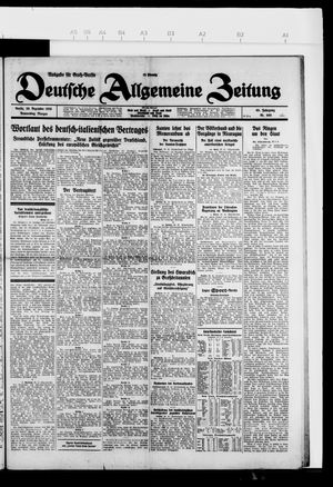 Deutsche allgemeine Zeitung vom 30.12.1926