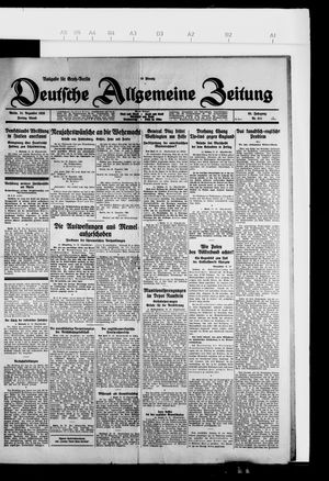 Deutsche allgemeine Zeitung vom 31.12.1926