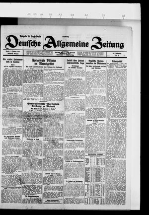 Deutsche allgemeine Zeitung vom 05.01.1927