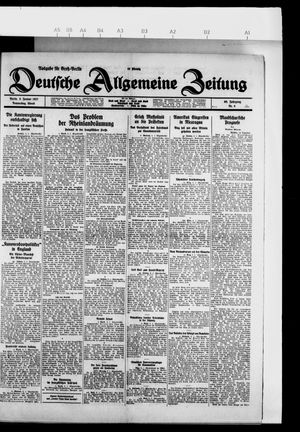 Deutsche allgemeine Zeitung vom 06.01.1927