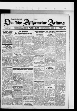 Deutsche allgemeine Zeitung vom 08.01.1927