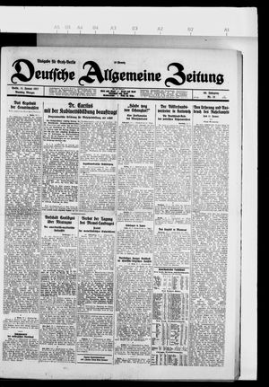 Deutsche allgemeine Zeitung vom 11.01.1927