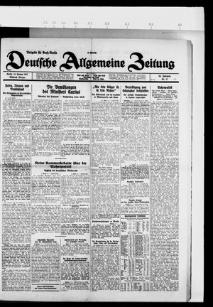 Deutsche allgemeine Zeitung on Jan 12, 1927