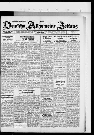 Deutsche allgemeine Zeitung vom 12.01.1927