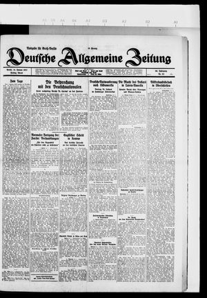 Deutsche allgemeine Zeitung on Jan 14, 1927