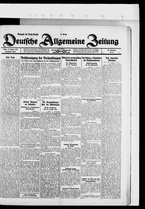 Deutsche allgemeine Zeitung vom 15.01.1927