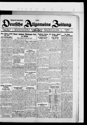 Deutsche allgemeine Zeitung vom 18.01.1927