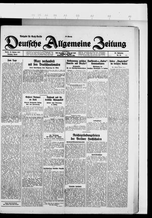 Deutsche allgemeine Zeitung vom 18.01.1927