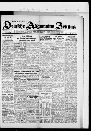 Deutsche allgemeine Zeitung vom 19.01.1927