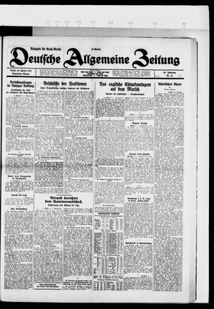 Deutsche allgemeine Zeitung vom 20.01.1927