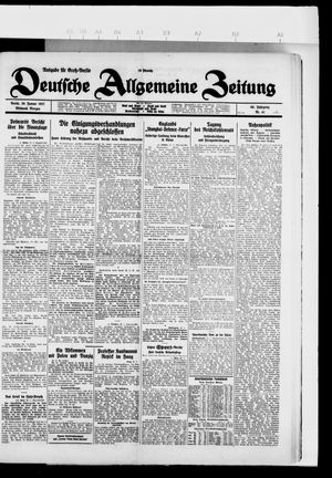 Deutsche allgemeine Zeitung vom 26.01.1927