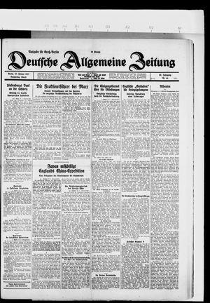 Deutsche allgemeine Zeitung vom 27.01.1927