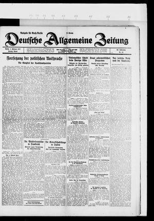 Deutsche allgemeine Zeitung vom 04.02.1927