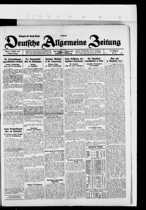 Deutsche allgemeine Zeitung on Feb 8, 1927