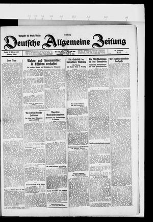 Deutsche allgemeine Zeitung vom 08.02.1927