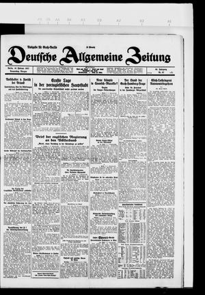 Deutsche allgemeine Zeitung vom 10.02.1927