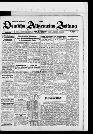 Deutsche allgemeine Zeitung vom 11.02.1927
