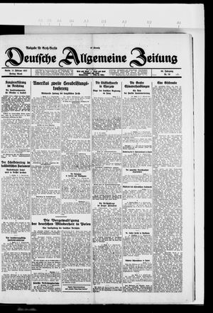 Deutsche allgemeine Zeitung vom 11.02.1927