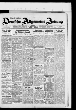 Deutsche allgemeine Zeitung on Feb 12, 1927