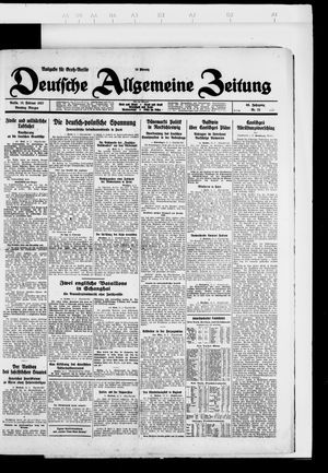 Deutsche allgemeine Zeitung vom 15.02.1927