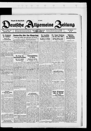 Deutsche allgemeine Zeitung vom 17.02.1927