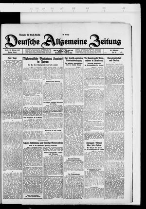 Deutsche allgemeine Zeitung vom 18.02.1927
