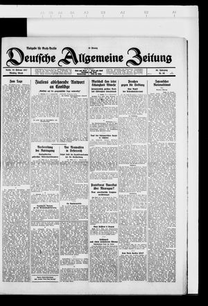 Deutsche allgemeine Zeitung vom 22.02.1927