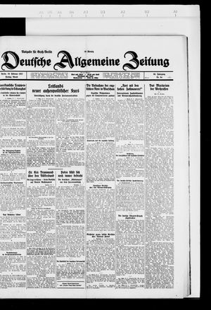 Deutsche allgemeine Zeitung vom 25.02.1927