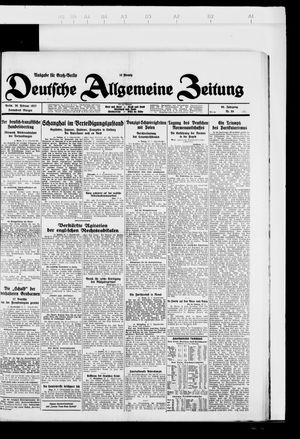 Deutsche allgemeine Zeitung on Feb 26, 1927