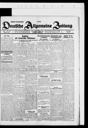 Deutsche allgemeine Zeitung vom 01.03.1927