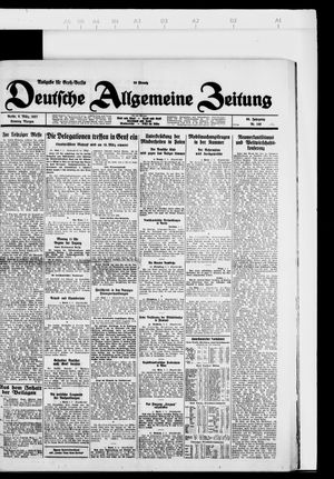 Deutsche allgemeine Zeitung vom 06.03.1927
