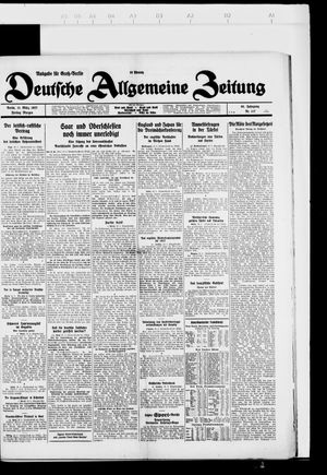 Deutsche allgemeine Zeitung on Mar 11, 1927