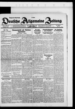 Deutsche allgemeine Zeitung vom 02.04.1927