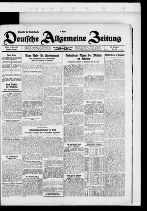 Deutsche allgemeine Zeitung vom 05.04.1927
