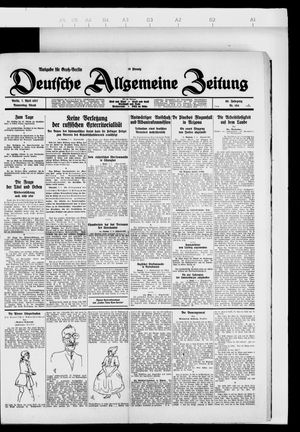 Deutsche allgemeine Zeitung vom 07.04.1927