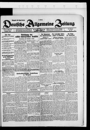 Deutsche allgemeine Zeitung on Apr 16, 1927