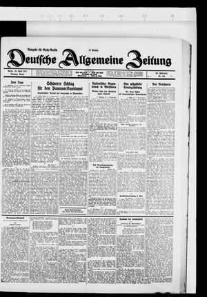 Deutsche allgemeine Zeitung vom 26.04.1927